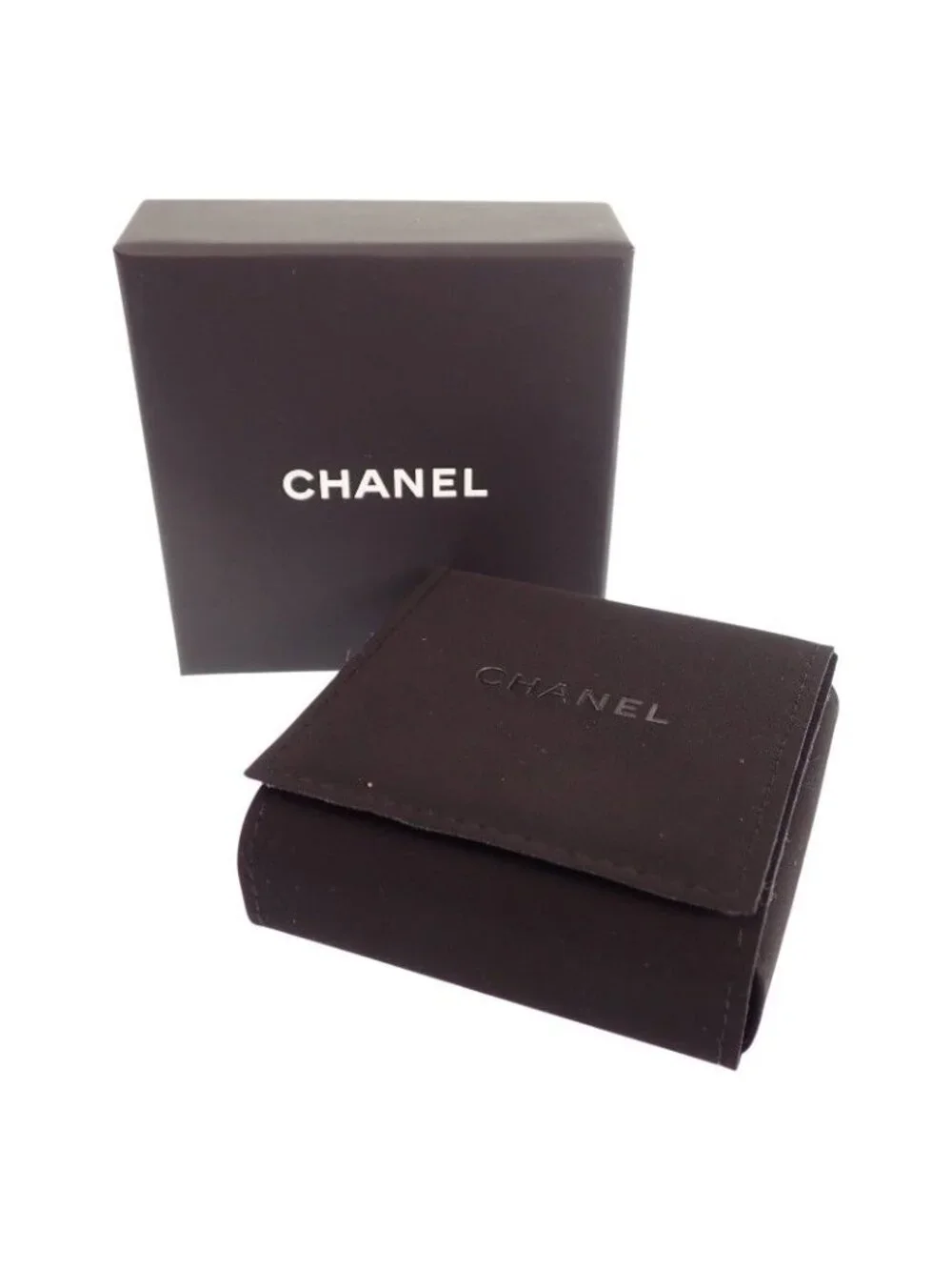 Chanel Triple CC Logo Hoop Earrings Metal Crystal with Gold
